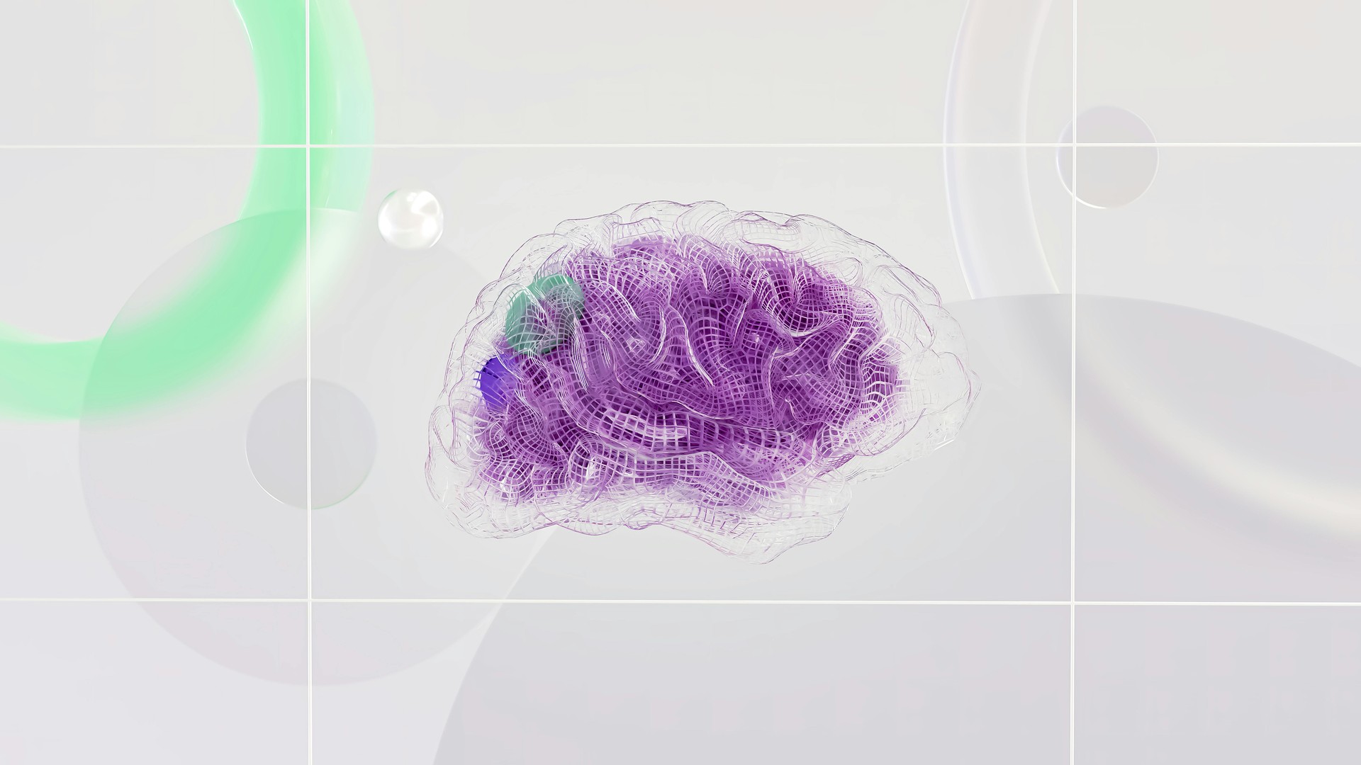 Representación abstracta de una red neuronal con datos digitales. Simboliza el procesamiento avanzado de la IA en soluciones